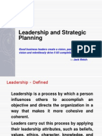 Leadership and Strategic Planning