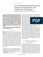 Active Management of Distributed Energy Resources Using Standardized Communications and Modern Information Technologies