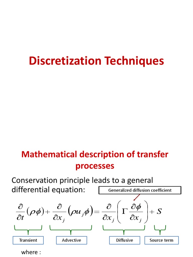 Discretization of Equation | PDF | Finite Element Method | Equations