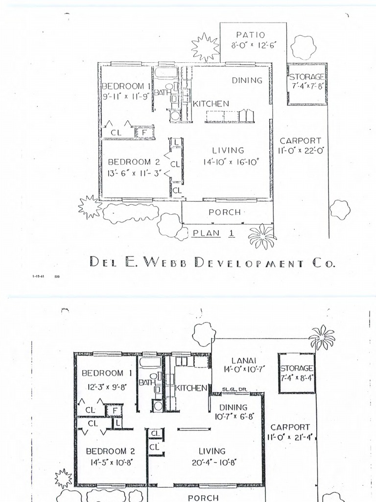 Sun City House Floor Plans 1 18