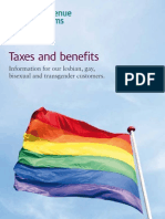 Taxes and Benefits: Information For Our Lesbian, Gay, Bisexual and Transgender Customers