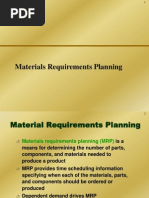 Material Requirement Planning