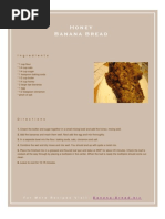 Download Honey Banana Bread Recipe by Banana Bread SN15773088 doc pdf