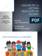 análisis de la lectura educación en valores.pptx