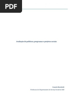 Avaliação de políticas,progrmas e pjts-Boschetti