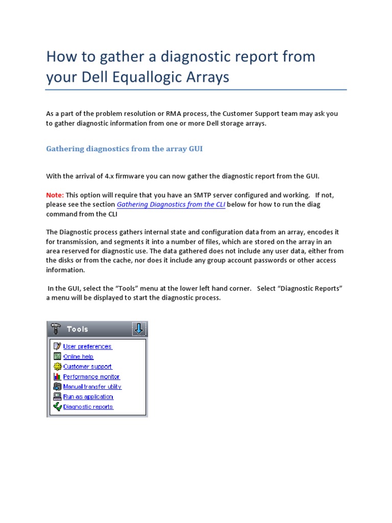 Gathering Diagnostics for Dell Arrays | PDF | File Transfer Protocol ...
