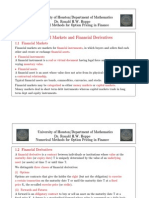 Financial Markets and Financial Derivatives