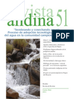 Revista Andina (Cusco), n. 51 (2011) - Tabla de Contenidos