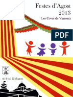 Programa Festes D'agost 2013