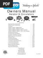 Download Aerator Circulator Owners Manual Kasco by South Santee Aquaculture SN15776446 doc pdf