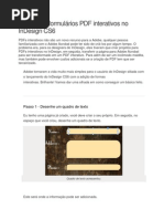 Criação de formulários PDF interativos no InDesign CS6