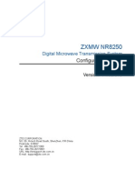 ZXMW NR8250 Digital Microwave Transmission System Configuration Guide