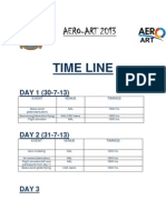 AERO-ART 2013: Time Line