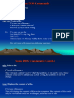 Some DOS Commands: Dir: Listing of All The Directories