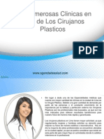 Las Numerosas Clinicas en Lima de Los Cirujanos Plasticos