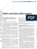 Select Expansion Joints Properly