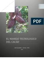 Avance Del Manejo Tecnologico Del Cacao - para Combinar