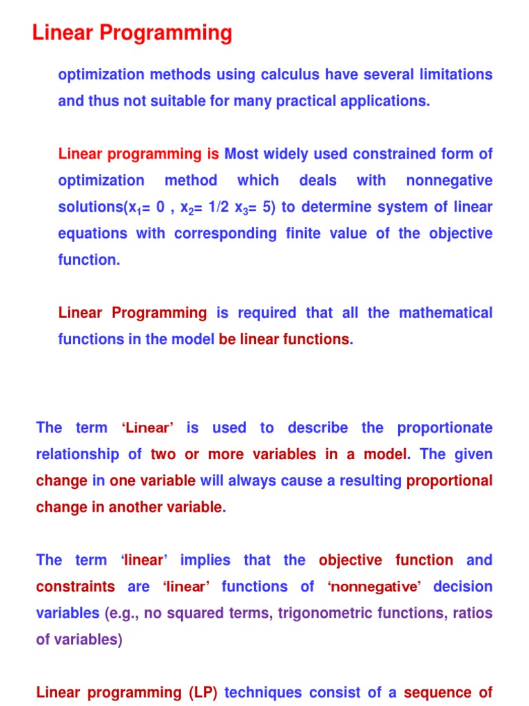 PowerPoint Presentation (3036922) - 2 | PDF | Linear Programming ...