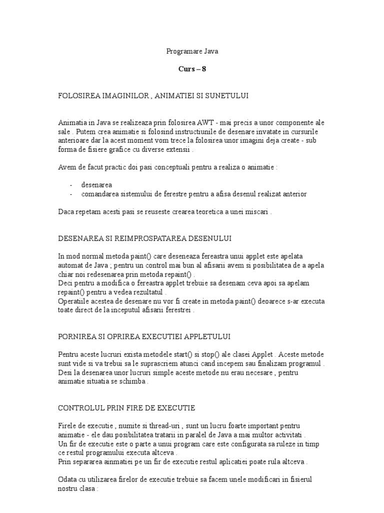 Curs 8 Java | PDF