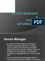 Device Manager & System Information