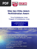 Nilai Dan Etika Perkhidmatan Awam