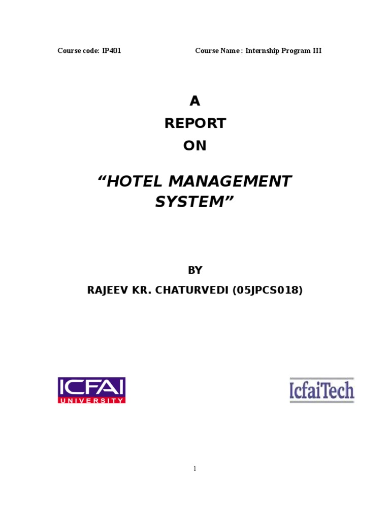 A Report On A Software | PDF | My Sql | Computing