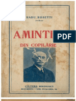 Radu Rosetti - Amintiri Din Copilarie1925