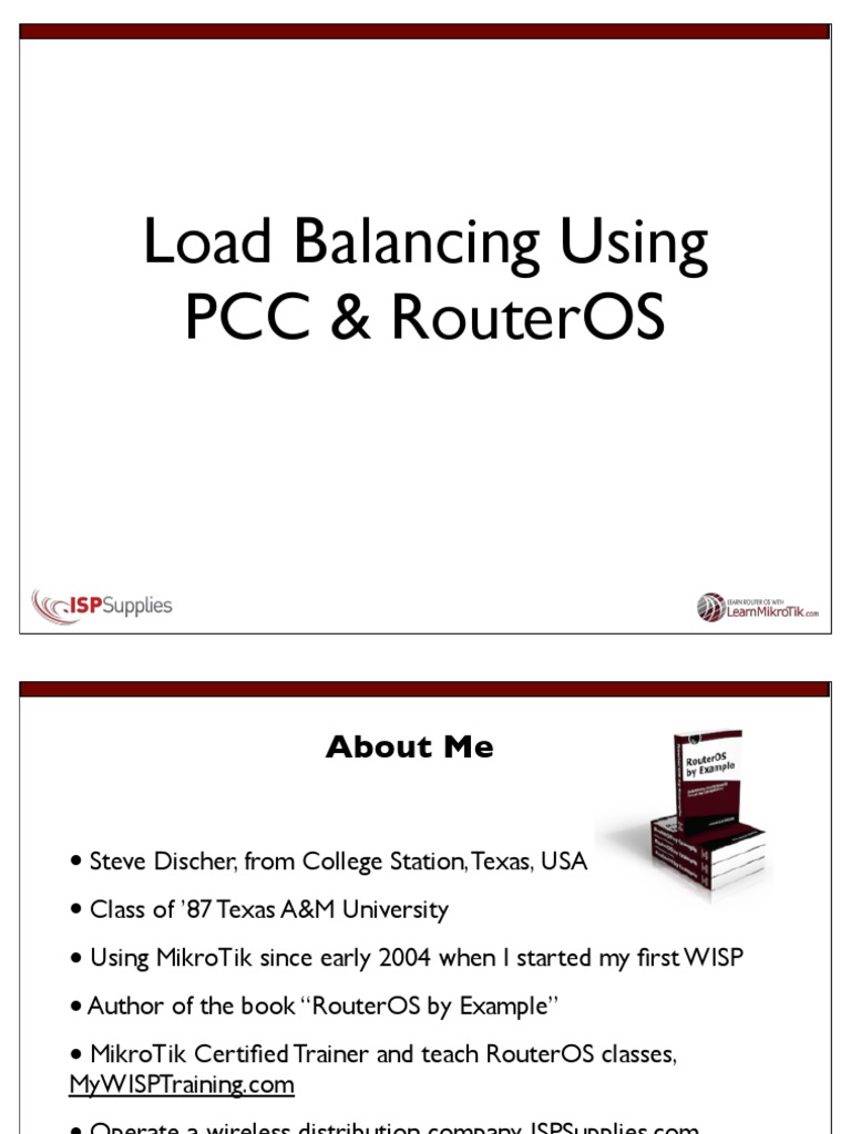 Load Balancing with RouterOS PCC | PDF | Router (Computing) | Ip Address