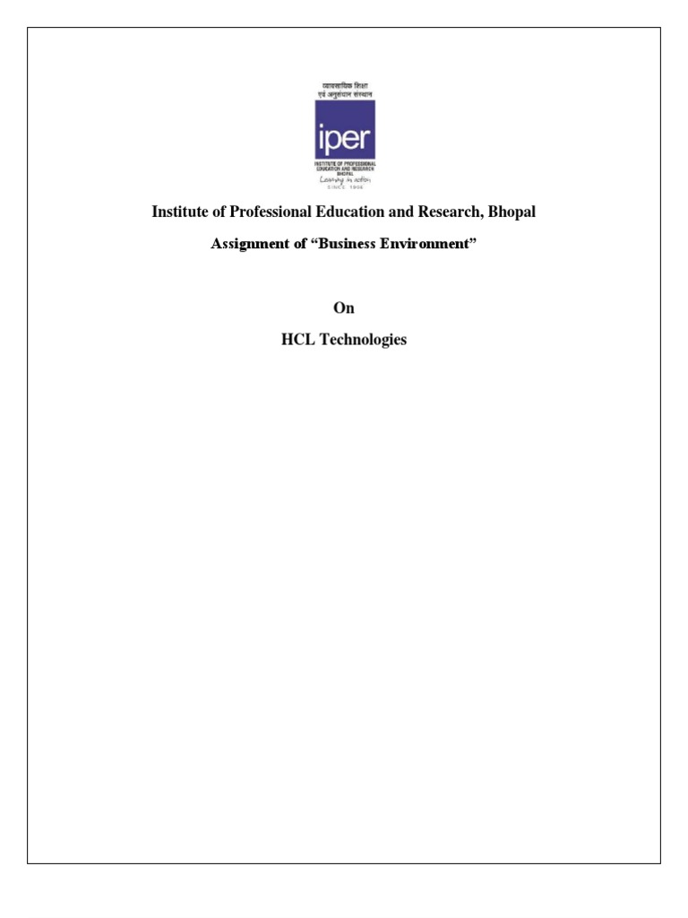 Hcl Technologies Pdf Corporate Social Responsibility Board Of