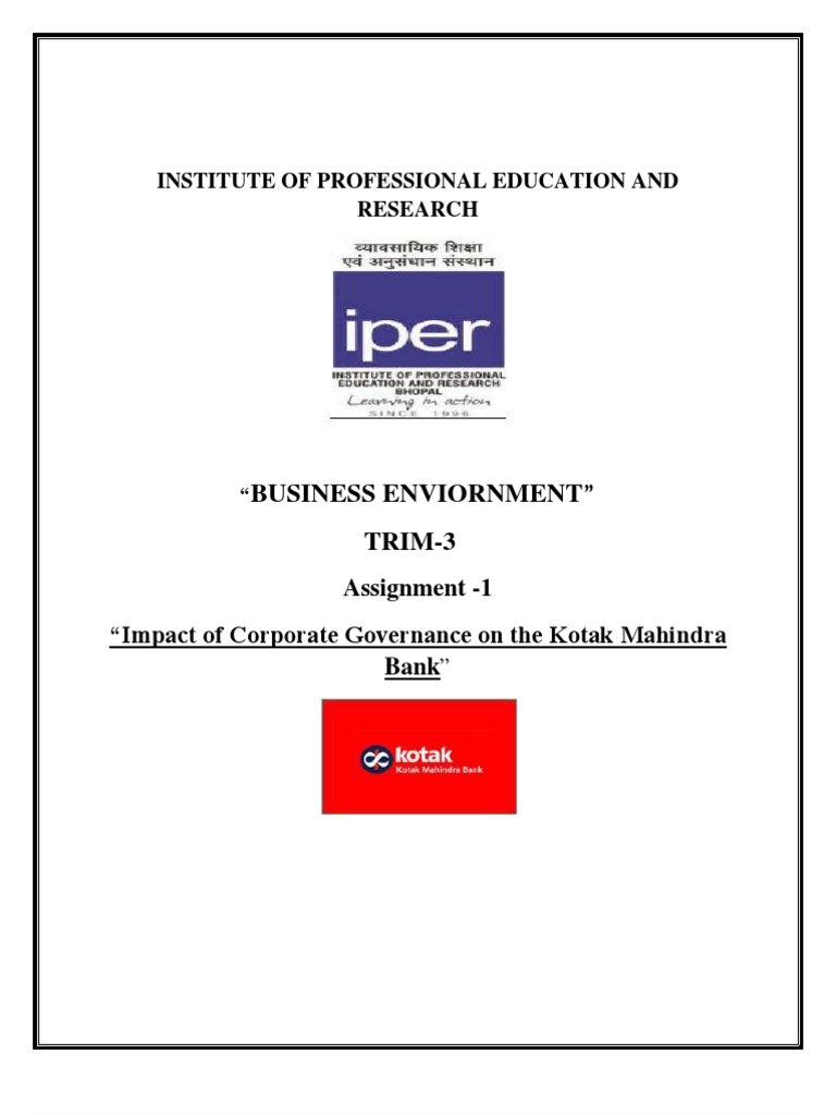 Kotak Mahindra Bank | PDF | Corporate Governance | Board Of Directors