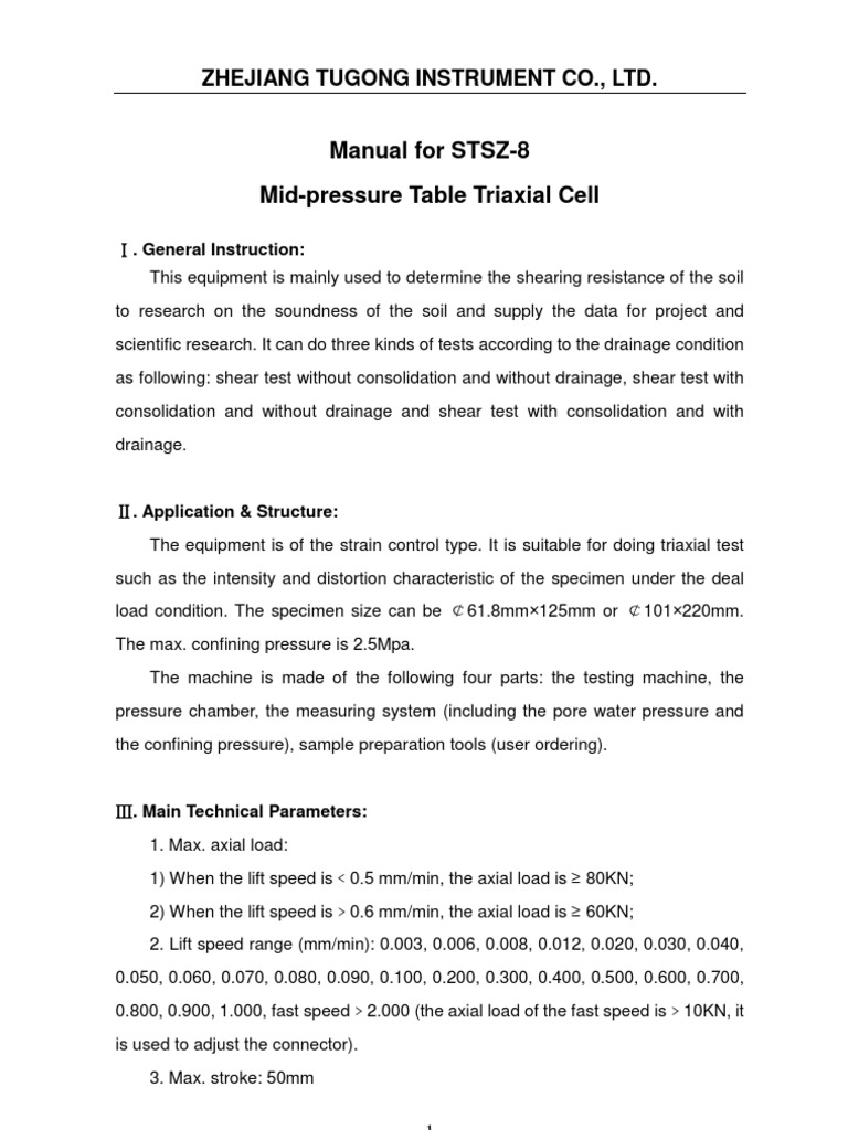 STSZ 8 PDF Pressure Vacuum Tube