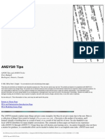 Ansys Tips and Ansys Tricks