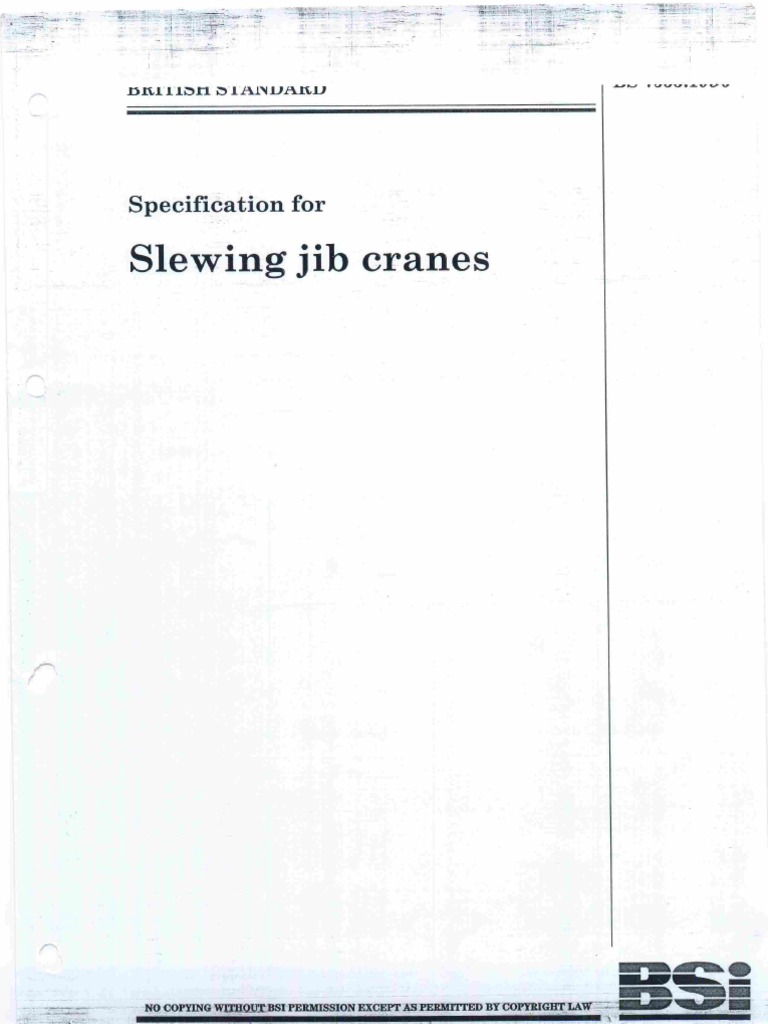 Slew Jib Crane Standards PDF