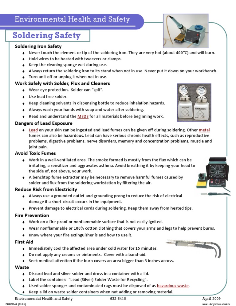 Soldering Safety Guidelines and Tips | PDF | Soldering | Lead