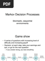 Markov Decision Processes: Stochastic, Sequential Environments