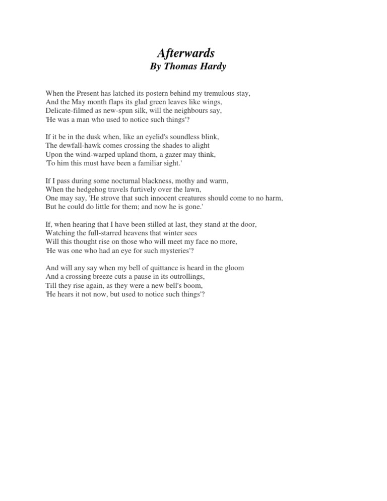 Thomas Hardy's 