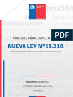 Material para Capacitacion Ley 18216, Modificaciones Ley 20603