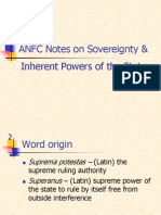 ANFC Notes On Sovereignty & State Powers