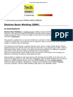 Electron Beam Welding (EBW) [SubsTech]