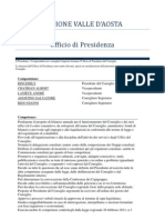 80. Regione Valle d'Aosta - Ufficio Di Presidenza