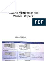 Micrometer & Veriner Caliper Reading