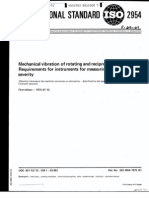 ISO 2954 Mechnical Vibrations For Rotating & Reciprocating Machinery