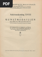 Auktionskatalog XVIII, enthaltend: Kunstmedaillen des XVI. bis XX. Jahrhunderts von Deutschland, Niederlande, Frankreich, England : die Versteigerung findet statt: Dienstag den 5. und Mittwoch den 6. Juli 1921 ... unter Leitung der Inhaber der Firma A. Riechmann & Co., Halle (Saale) ... / [Vorw.: Richard Gaettens]