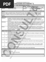 Plano de Ensino - Psicologia Do Desenvolvimento I