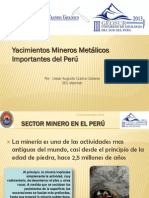 Yacimientos Metalicos Importantes Del Perú