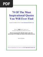 70 Inspirational Quotes