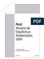 Anuario de EstadÃ­siticas Ambientales 2009