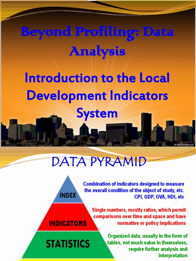 Local Development Indicators Explained | PDF | Goal | Data Analysis