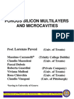 Porous Silicon Multilayers and Microcavities PDF