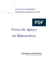 Curso de Apoyo en Matematica